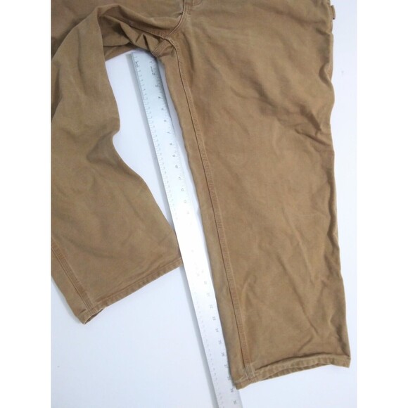 Carhartt Men's 40x30 Brown Canvas Dungaree Utility Work Duck Pants USA - Picture 9 of 9